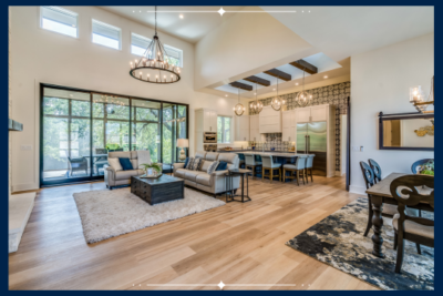 open concept luxury living room